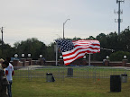 Crowd gathering for the Biden campaign rally