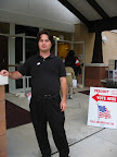 Voting booth scene